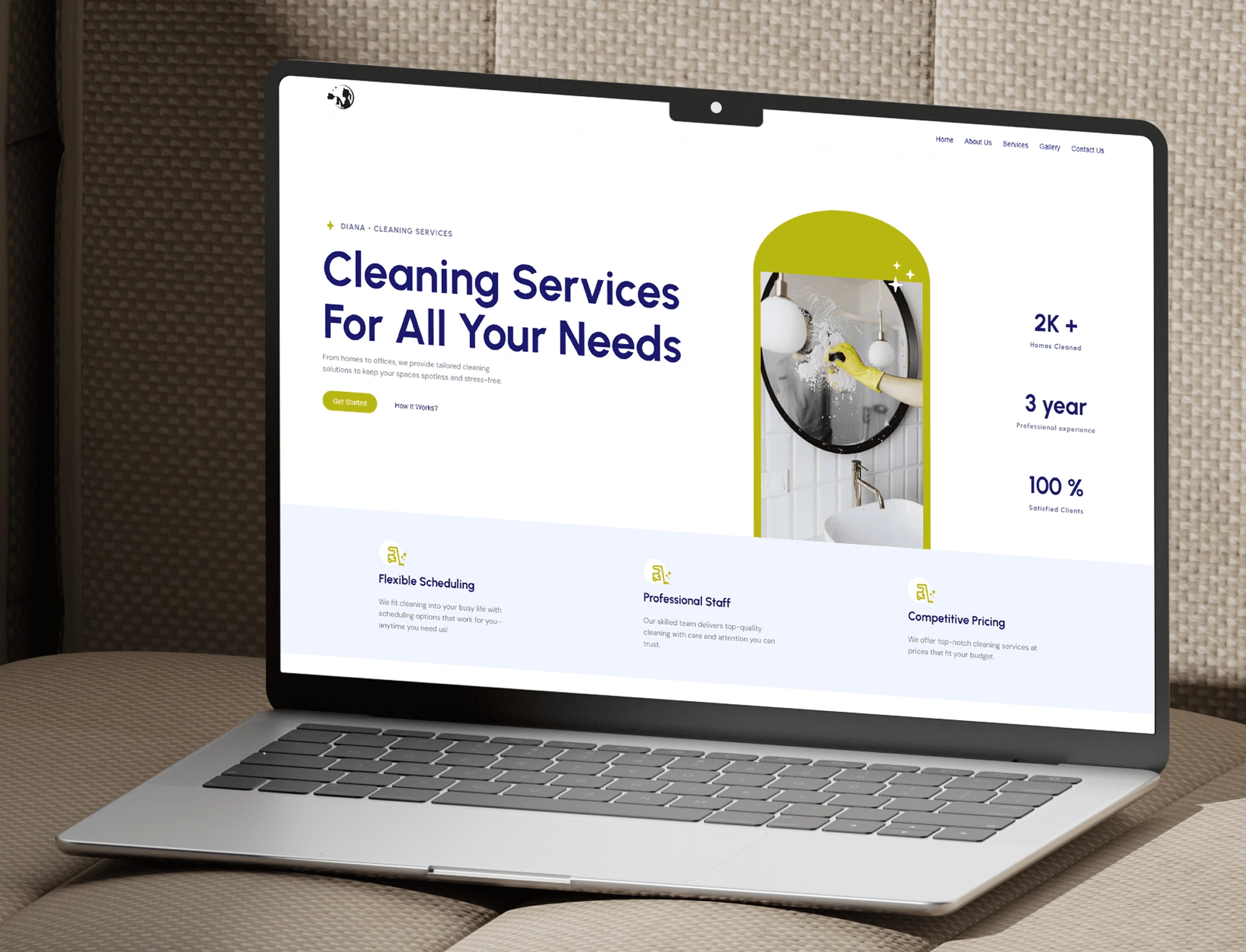Cleaning company — live project preview
