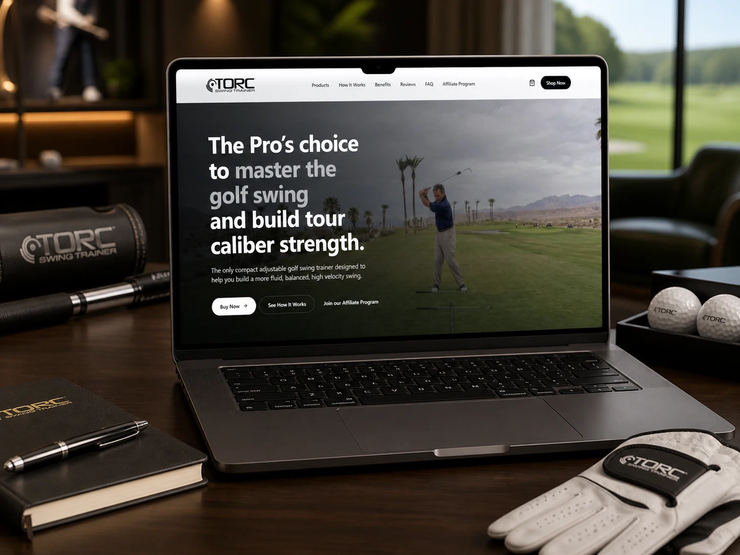 TORC Golf — website designed by VT Studio